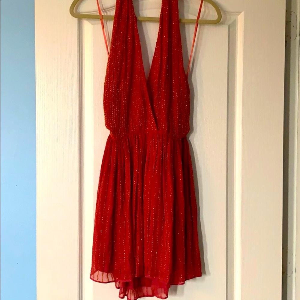 Free People Halter Backless Dress